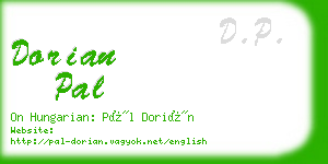 dorian pal business card
